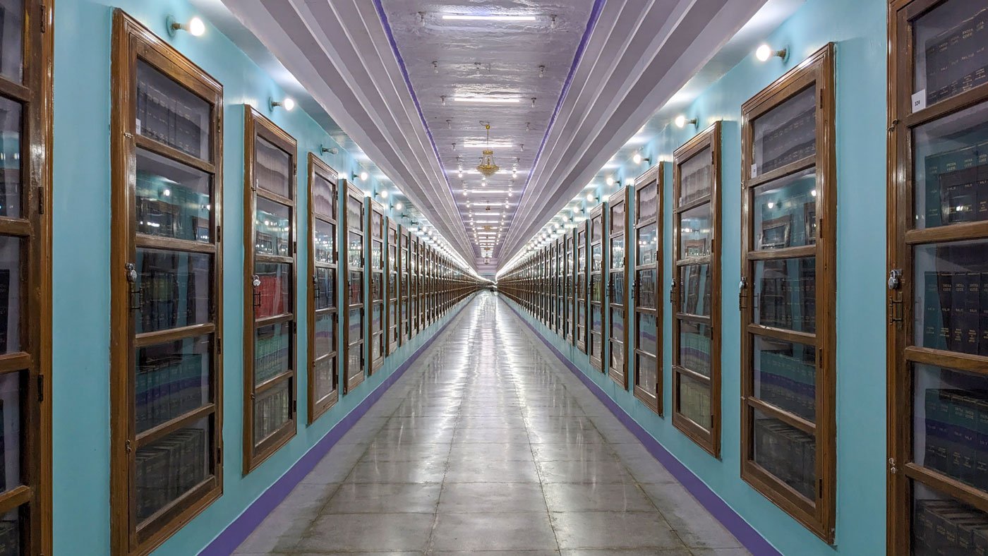 The underground library at  Shri Bhadriya Mata Ji temple near Dholiya in Jaisalmer district of Rajasthan