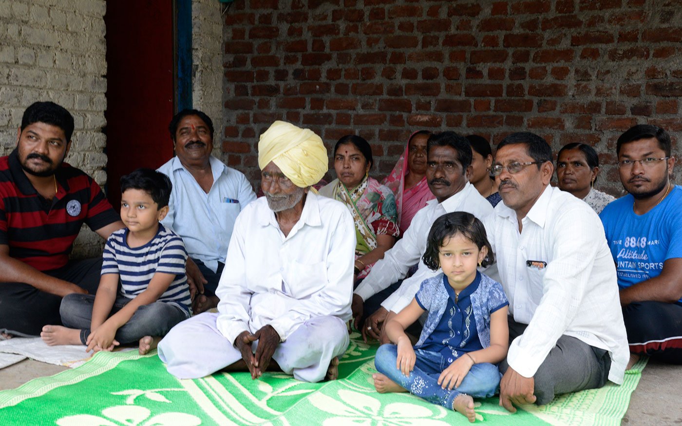 Ganpati Bala Yadav and family