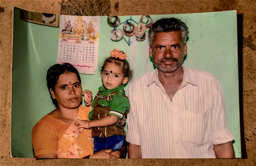Balu Nayak, Naditha, Salamma, a family photograph