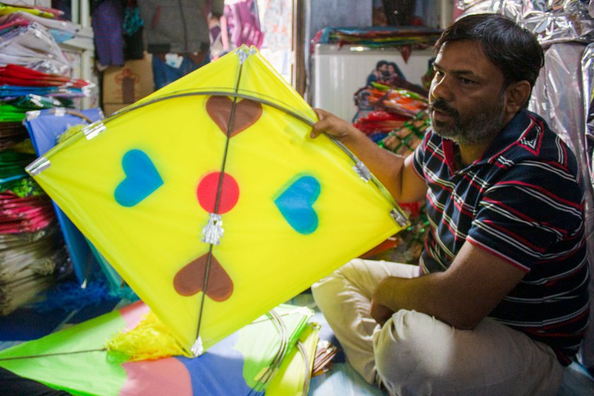 Sabin Abbas Niyaz Hussein Malik, at his home-cum-shop in Khambhat’s Lal Mahal area.