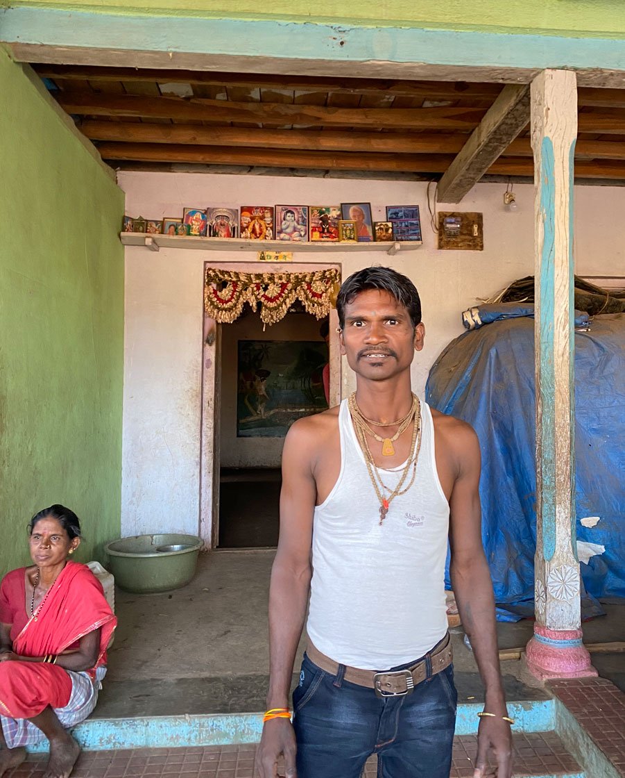 'We need to buy food, but without working how will we get any money?' asks Vandana Umbarsada (left), a construction labourer. Her son Maruti (right) is also out of work since March 16

