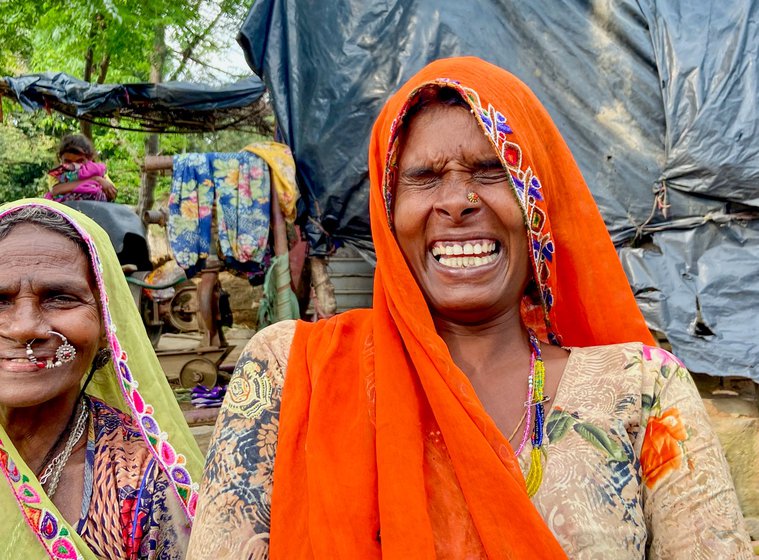 Gopli Gameti (wearing the orange head covering) decided to stop having children after her fourth child was born