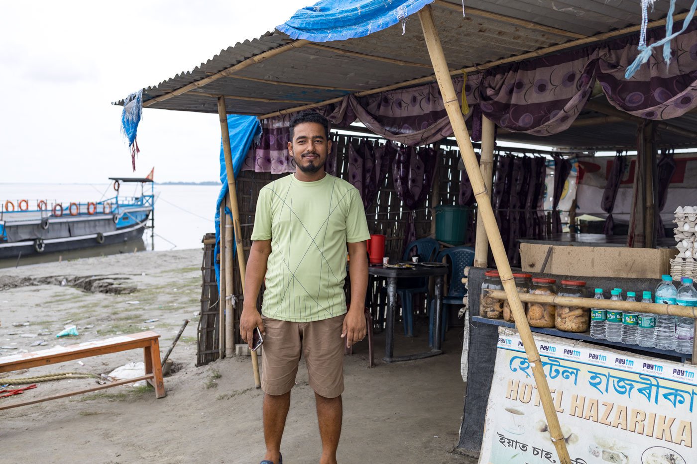 Mukta, a Sociology graduate, set up his riverside eatery six years ago after the much-desired government job continued to elude him