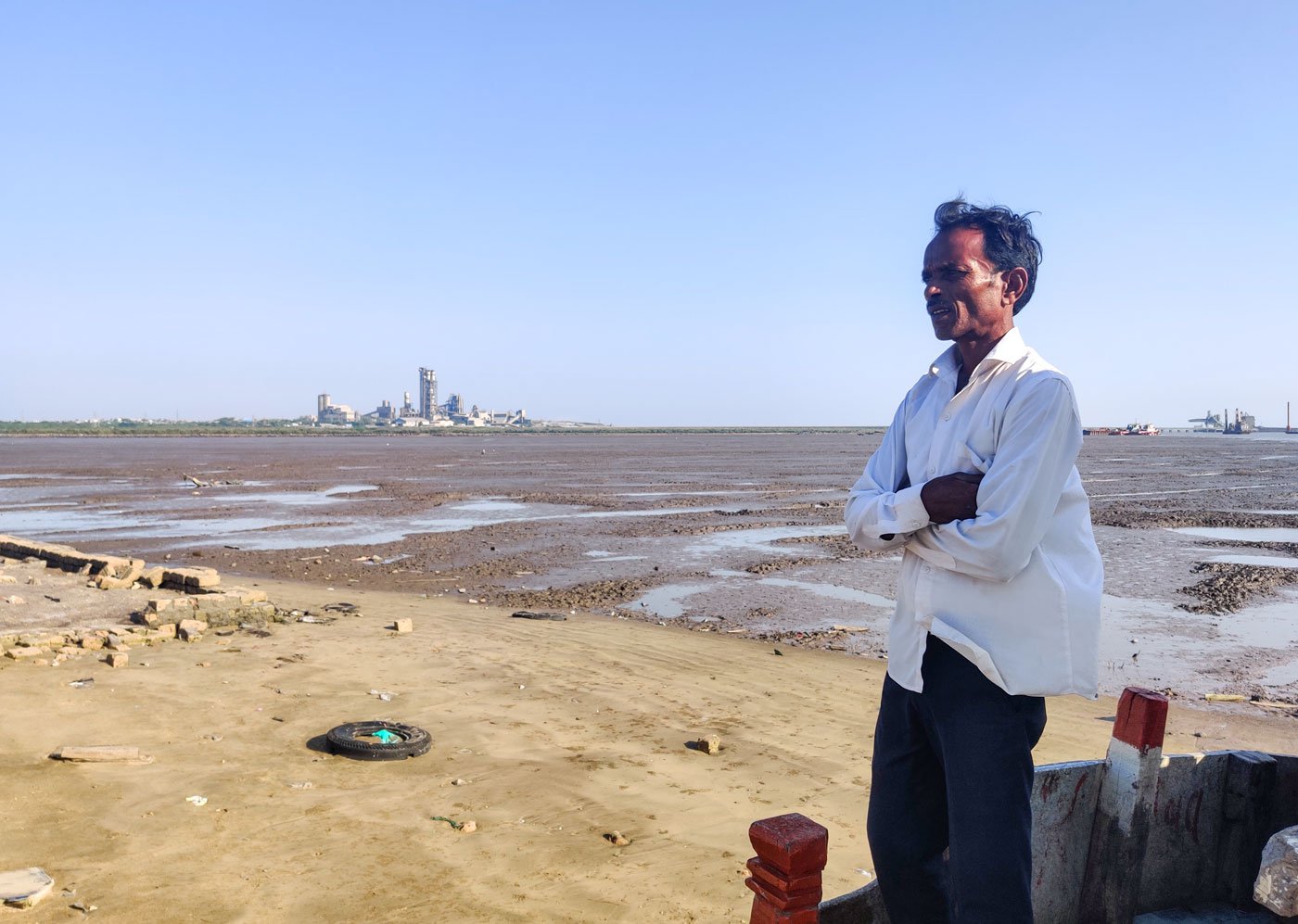 Standing on the shore of Jafrabad's coastline, 55-year-old Jeevanbhai Shiyal says fisherfolk say a silent prayer before a trip
