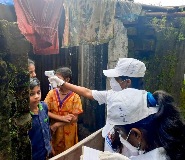 With their savings draining out even last year, Jyoti found a temporary job going door-to-door giving polio drops to children and doing Covid checks