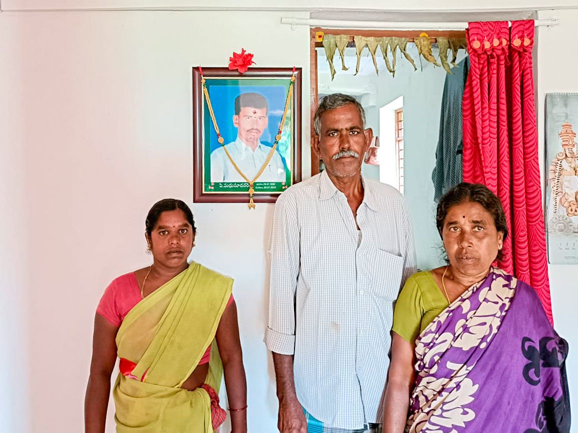 P. Manjula and her late husband P. Madhusudhan Reddy's parents, P. Jayarami Reddy and P. Padmavatamma.