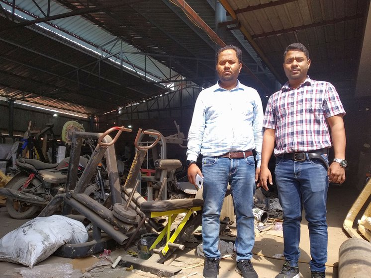 Asim and Saqib in their factory at Tatina Sani. Not just Meerut city, but this entire district in western UP is a hub for sports goods’ production