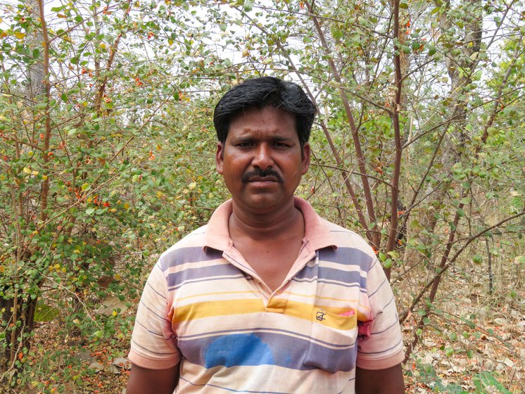 Ballu Adivasi, the headman of Bagcha village.