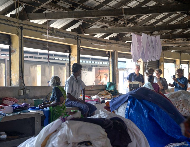 Left: Between December and February, Dhobi Khana welcomes loads of laundry from tourists and visitors.