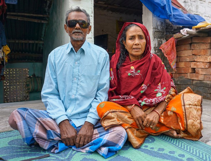 Rahima Bibi and her husband, Ismail Sheikh rolled beedis for many decades before Ismail contracted TB and Rahima's spinal issues made it impossible for them to continue