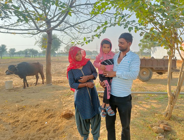 Right: Ruma with her husband Anil and her daughter