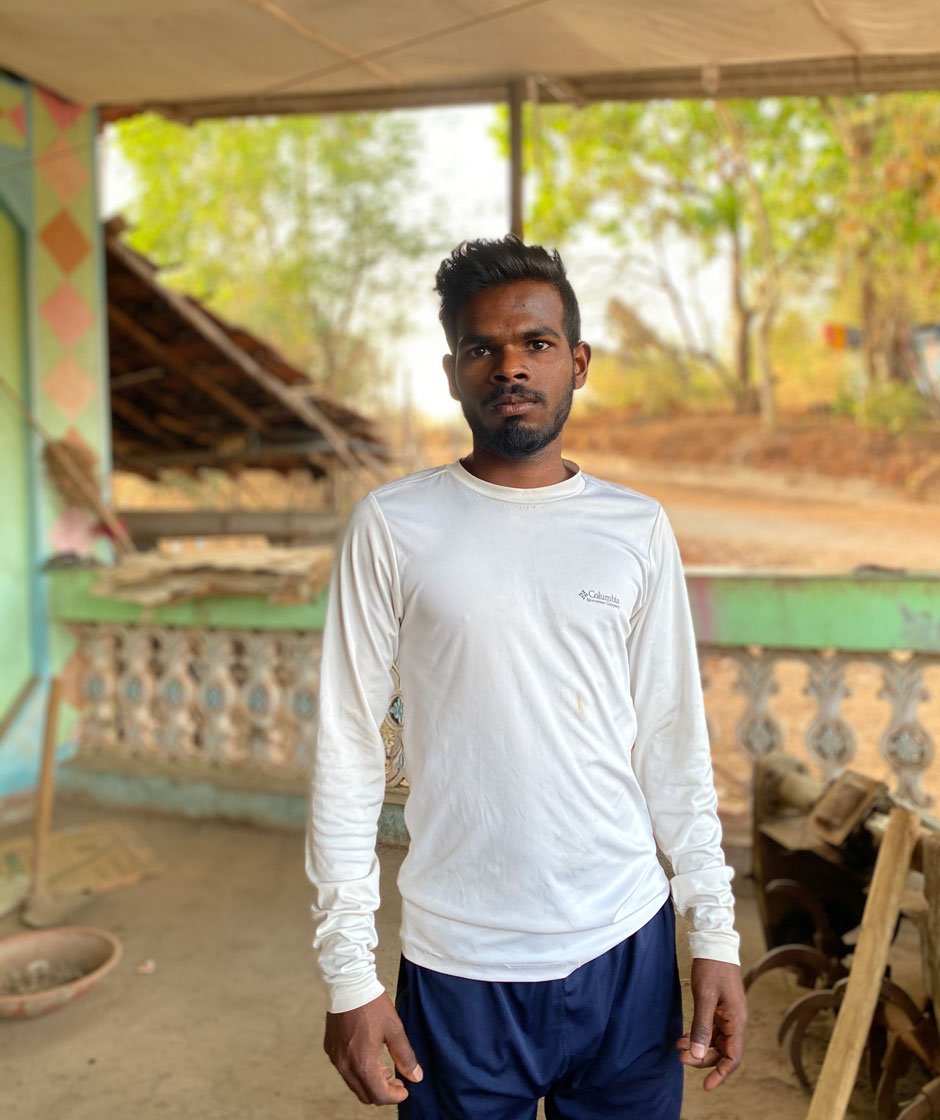 Left: Sanjay Tumda, a brick kiln worker, hasn’t earned anything since March 17; he says, 'From next week our food will start getting over'. Right: Ajay Bochal, a construction labourer says, 'If I don’t get work soon, we will have to ask for money from others'