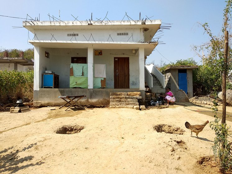 The small and unfurnished houses in the Pydipaka R&R colony
