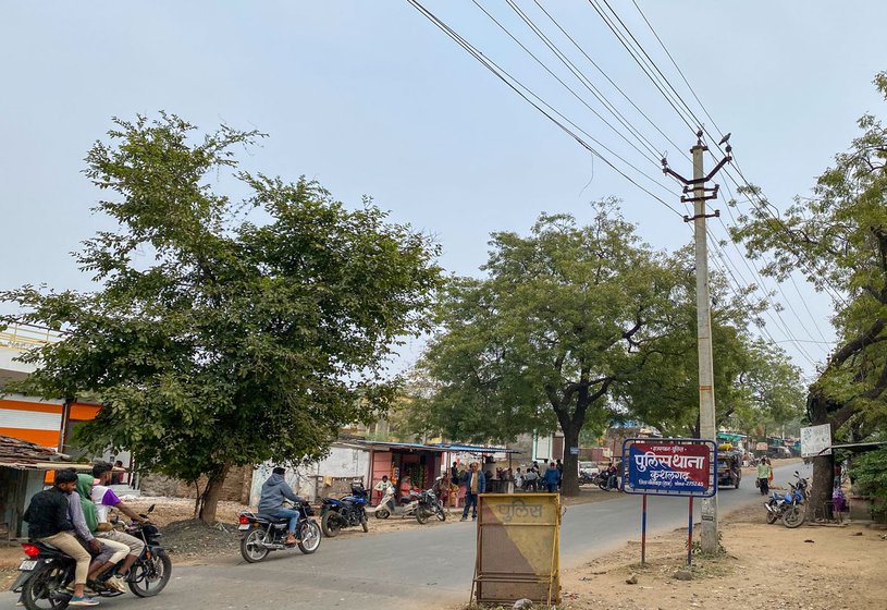 Right: the Kushalgarh police station is in the centre of the town