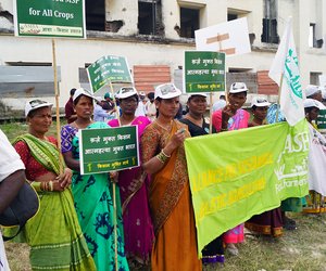 Jhabua's protesting farmers in Delhi