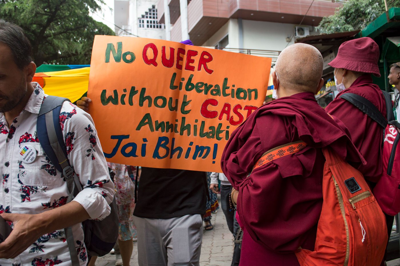 Organisers say that along with showing support for the queer community, they marched in solidarity against caste, class, landlessness and statelessness