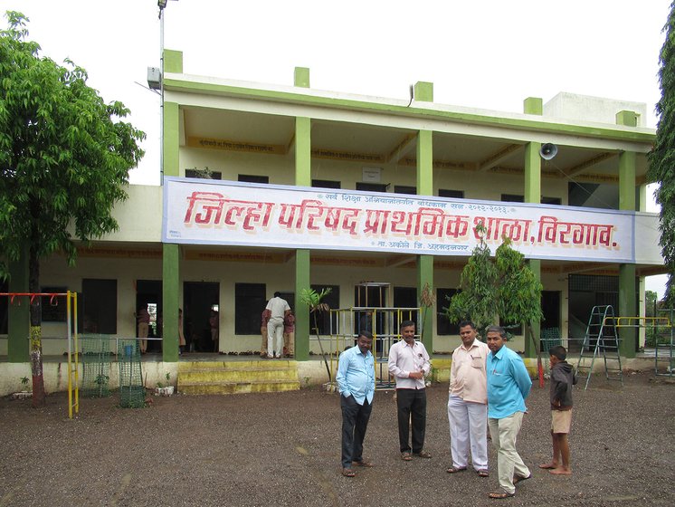 Teachers hanging around at virgaon school