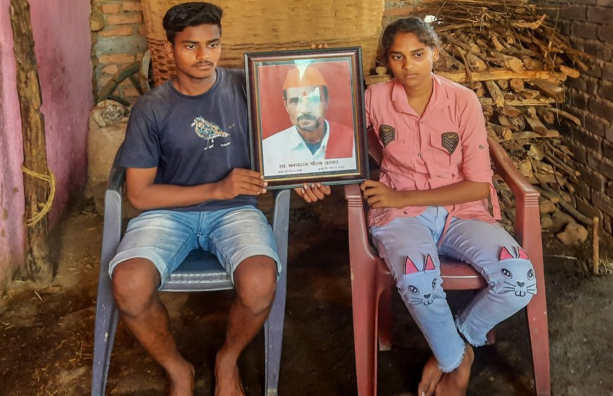 In Hirapur village, 45-year old Bhaktada Zarkar fell prey to the growing tiger-man conflict in and around TATR. His children (left) Bhavik and Ragini recount the gory details of their father's death. The victim’s friends (right), Sanjay Raut and Vasant Piparkhede, were witness to the incident. ' We could do nothing other than watching the tiger drag our friend into the shrubs,' says Piparkhede