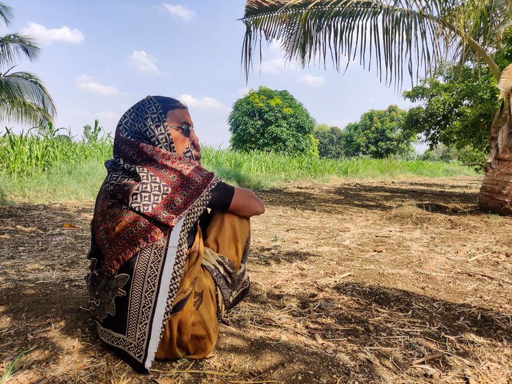 Left: Sunita says that from now on her young son will have to help her with farm work. Right: Ravi has taken on his father's share of the work at the farm