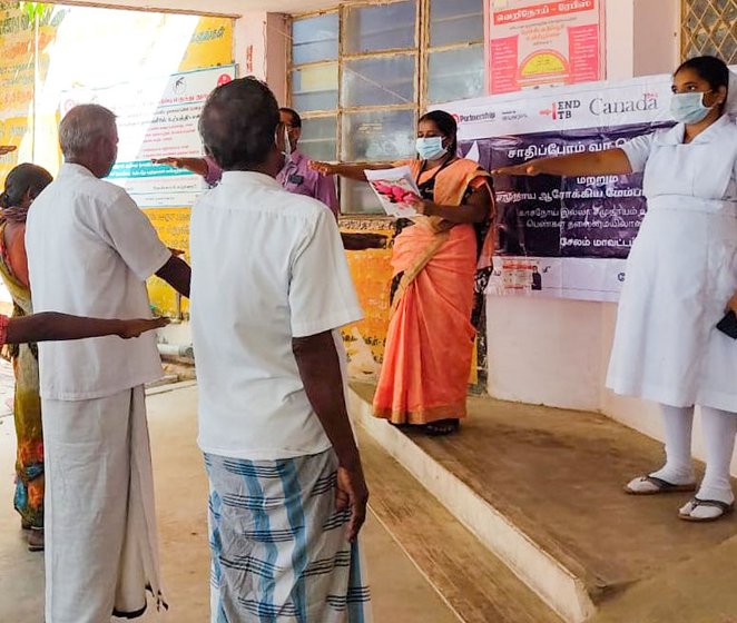 The organisation's field workers and health staff taking a pledge to end TB and its stigma at a health facility on World TB Day, March 24. Right: The Government Hospital of Thoracic Medicine (locally known as Tambaram TB Sanitorium) in Chennai