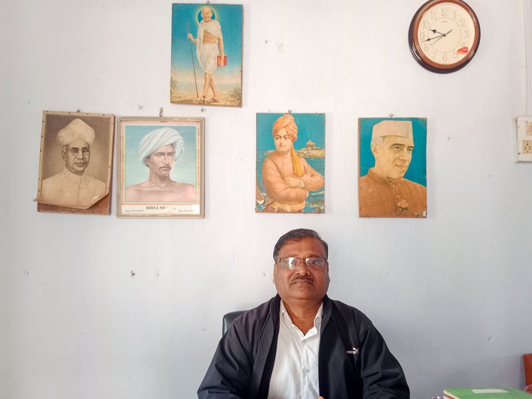 Dinesh Chandra Bhagat, the headmaster of Bhatin Middle School in Jadugora block of Purbi Singhbhum district in Jharkhand.