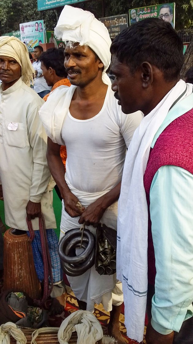 Rama Shankar, of the Gond Adivasi community in Lilasi Kala village in Sonbhadra, set the momentum with his music