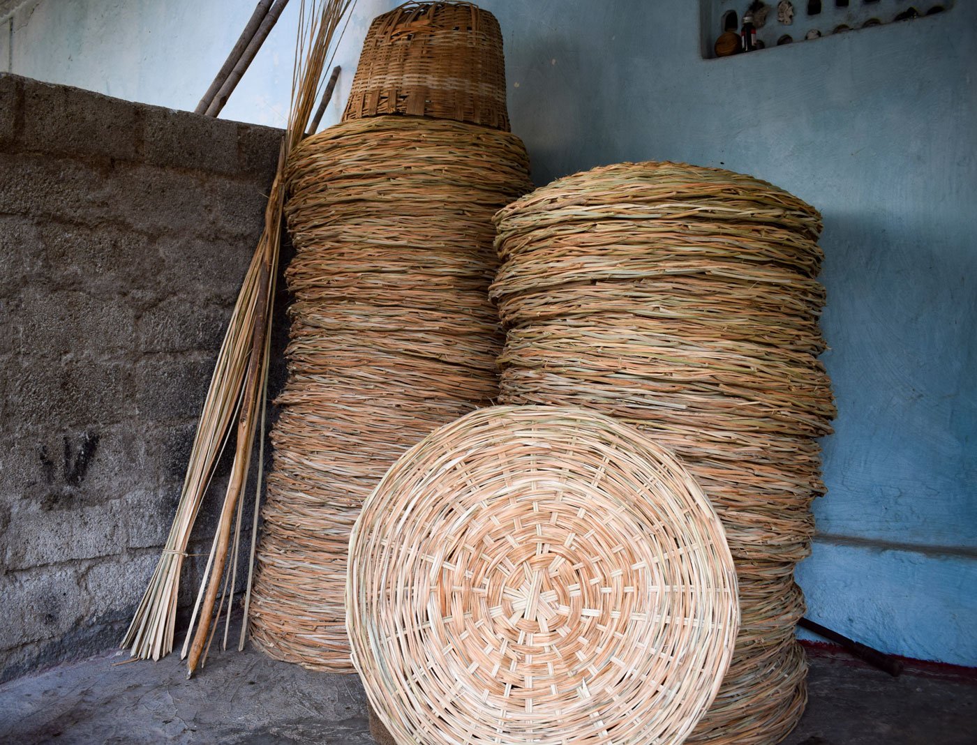 'Some are eating relief rice mixed with rice bought in the market', says Ramulu; while with unsold baskets piling, it is not clear if their prices will remain the same