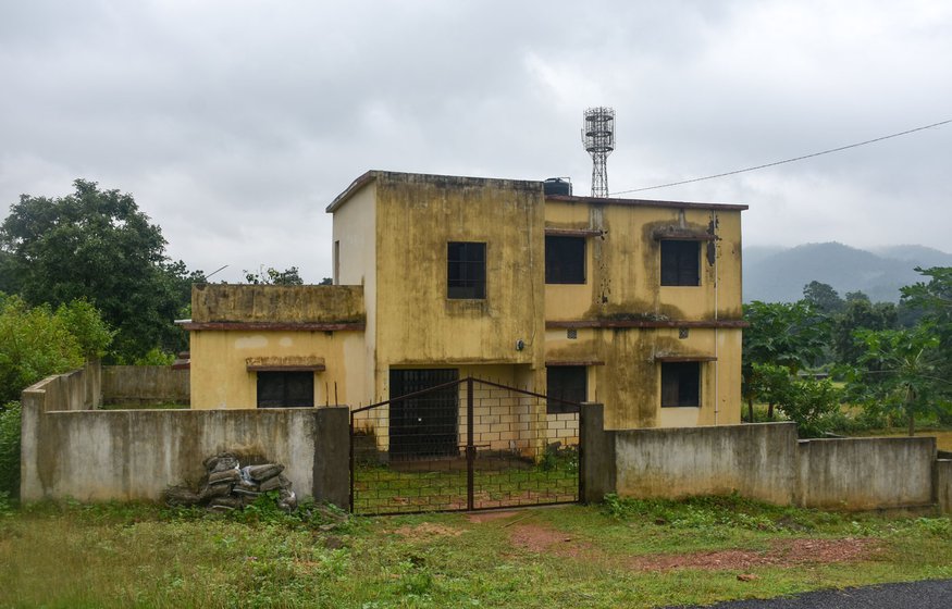 The primary health centre located in Borotika, without any facilities. Government nurses come here once a  week