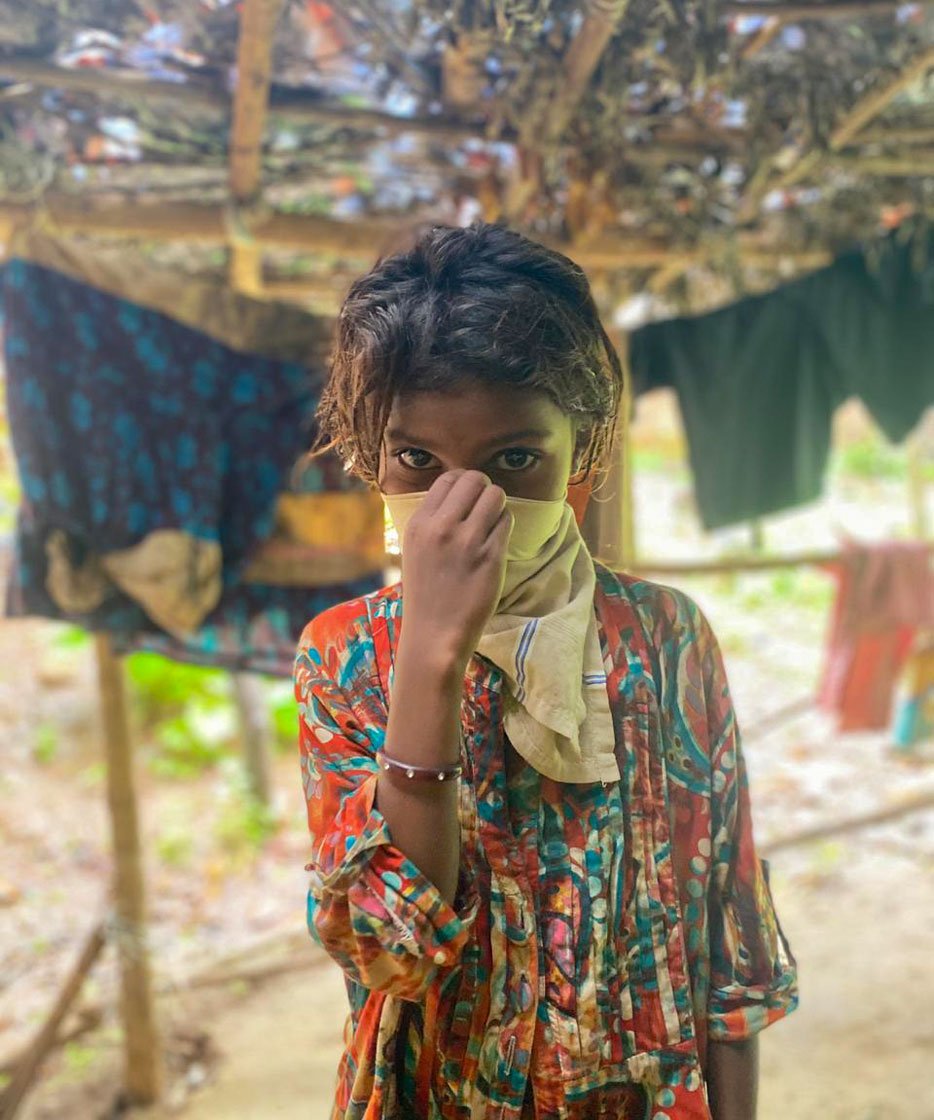 Dilip and his family used to work at a brick kiln in Bhiwandi for six months every year; now, only his daughter Nandini remains