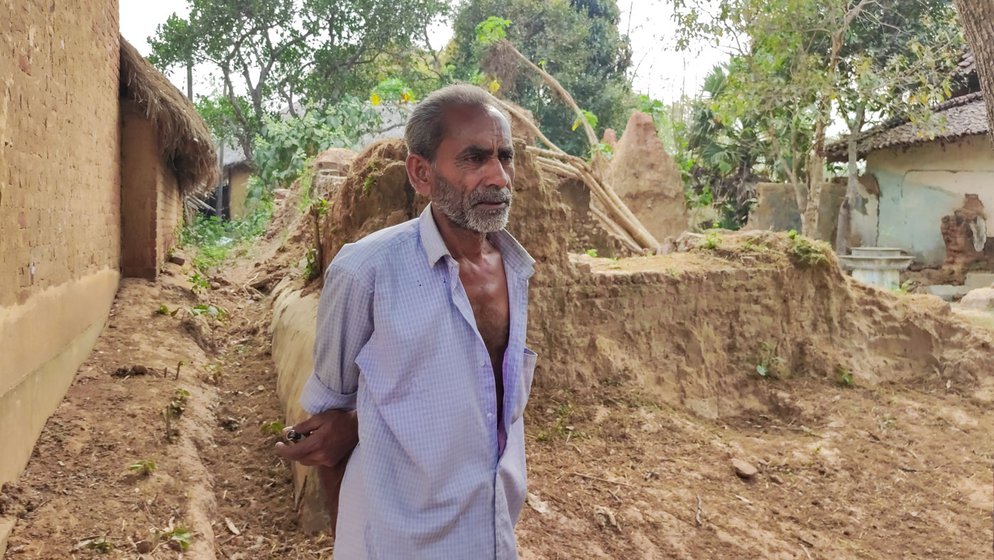 Ujjwal Das, 57, one of the last remaining residents of Patalpur