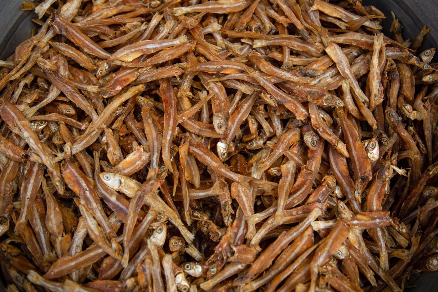 Salted and sun dried fish