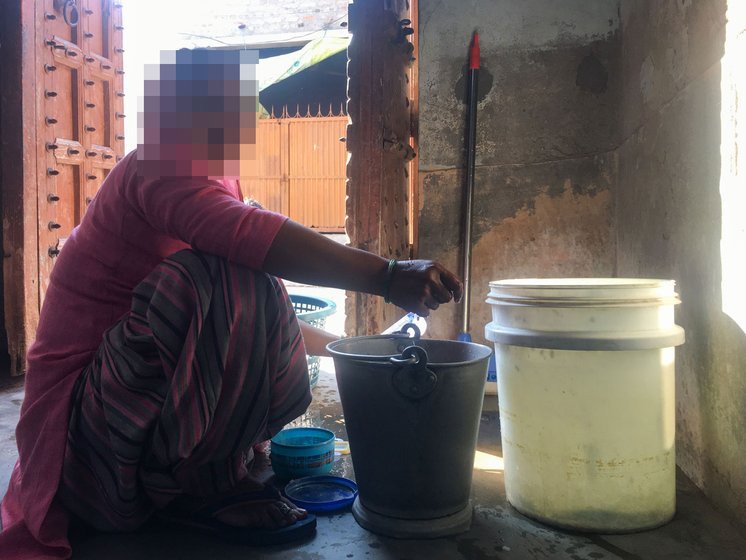 Sana Khan washing dishes in her home; she wanted to be a teacher after her degree in Education. 'Women have no option but to make adjustments', she says 