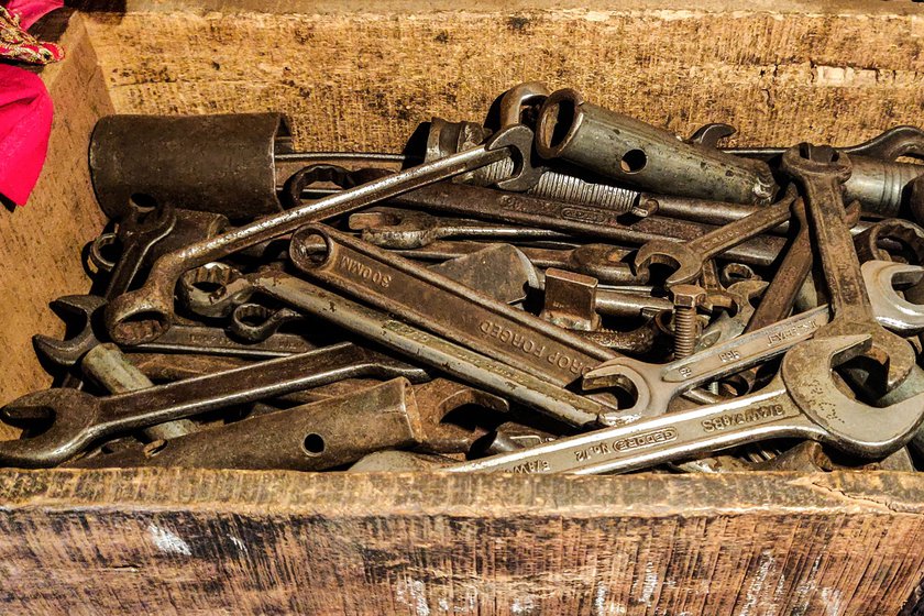 Bapu and his elder brother, the late Vasant Sutar, inherited 90 spanners each from their father
