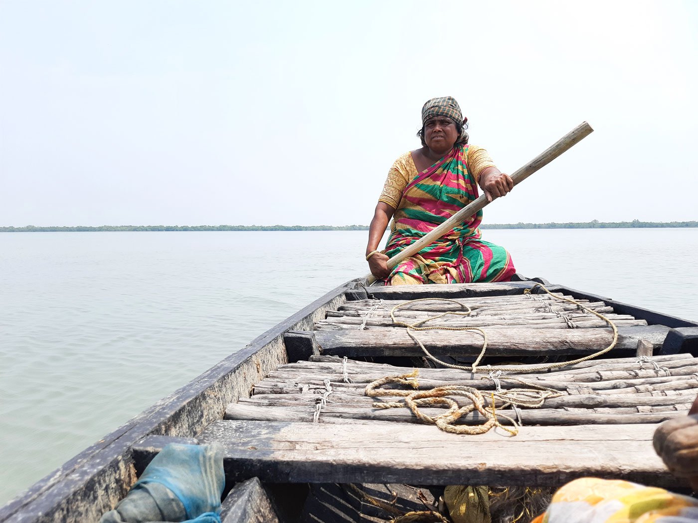 "We do not leave the boat under any circumstances, not even to go to the toilet,” says Parul