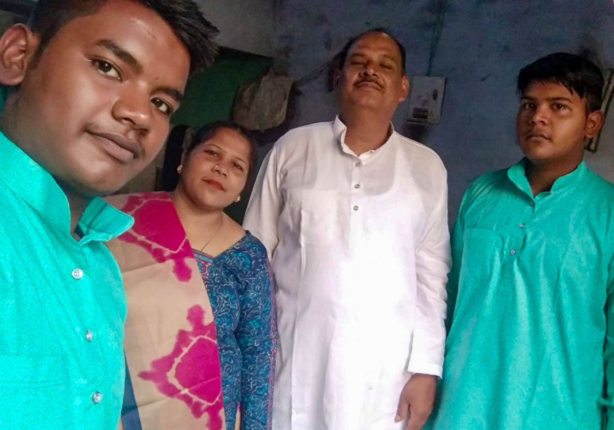 A favourite family photo: Alveda Bano, a primary school teacher in Prayagraj district died due to Covid-19 after compulsory duty in the panchayat polls