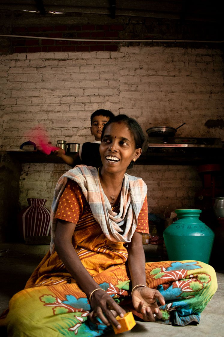 Chitra watches over her four year old son, Vishanth Raja, who was born after anxious months and prayers