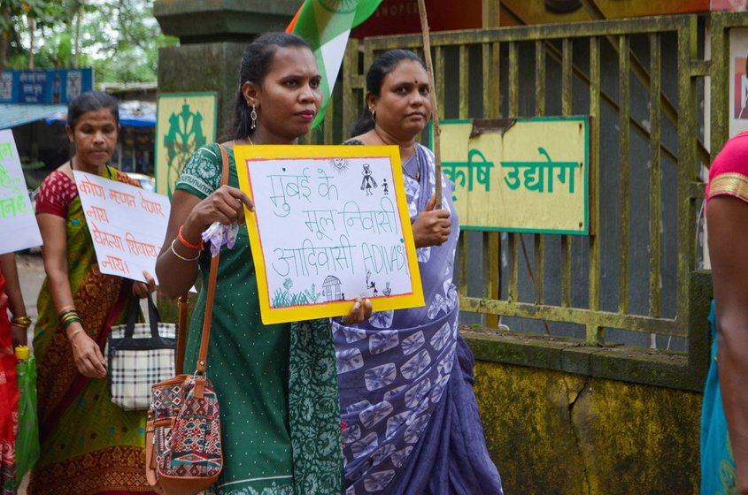 During the rally, people walked from the Goregaon check naka to the Aarey dairy to bring attention to their demands