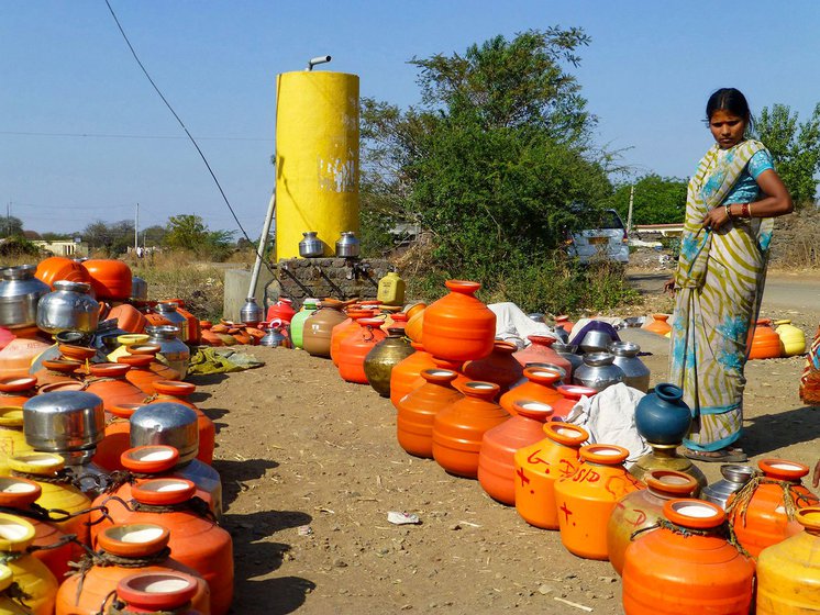 Right: Drought makes many in Osmanabad struggle for survival and also boosts a brisk trade that thrives on scarcity