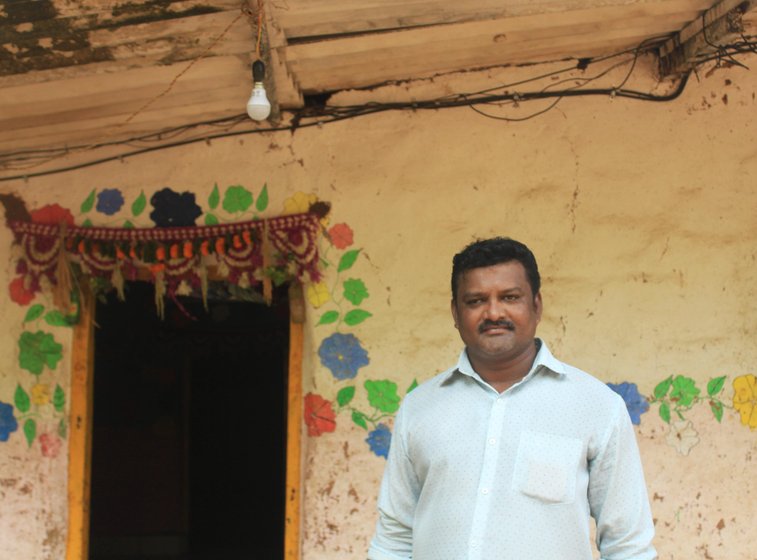Rakesh Singhvan (right) of Navsachapada points to how the 'development has bypassed the Adivasi communities