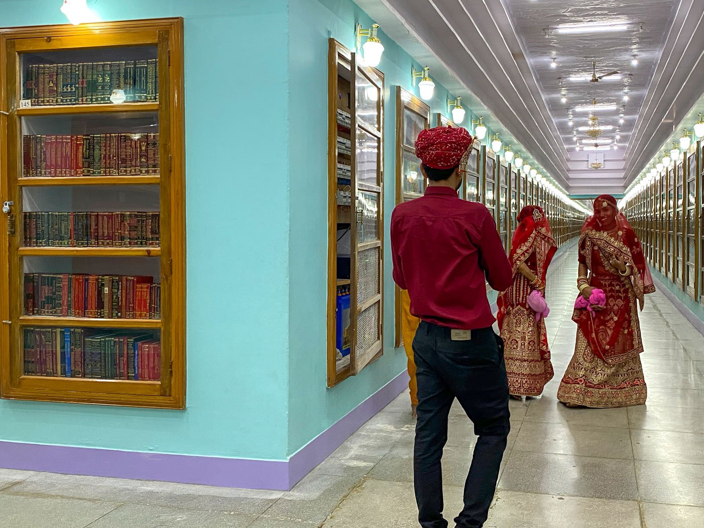 Visitors to the temple also drop into the library, now a tourist attraction as well