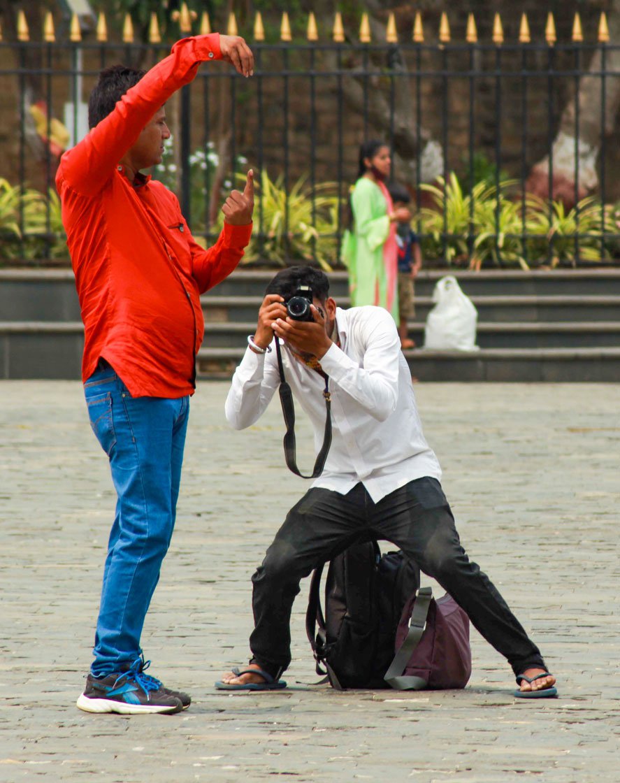 'Our speciality was clicking photos in such a way that in the image it looks like you are touching [the top of] Gateway or the Taj Hotel'