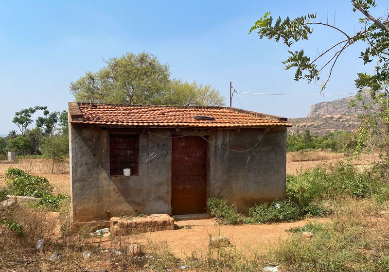 A state-constructed room (left) for menstruating women in Sathanur: 'These Krishna Kuteers were legitimising this practice. The basic concept that women are impure at any point should be rubbished, not validated'. Right: Pallavi segregating with her newborn baby in a hut in D. Hosahalli