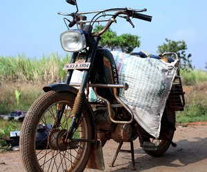 The ‘miracle bike’ in Chandra’s courtyard