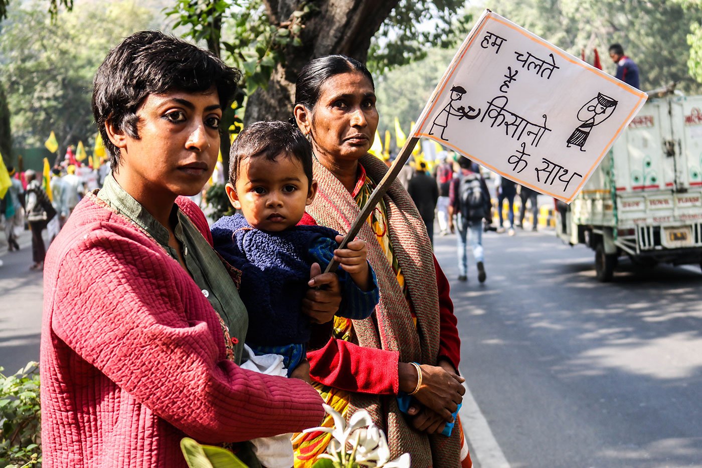 Delhi people in solidarity with the farmer’s March
