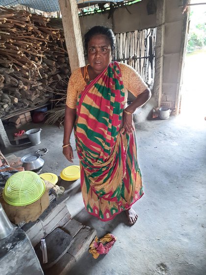 Parul at home in her village Luxbagan, South 24 Parganas. None of her daughters work in the forest