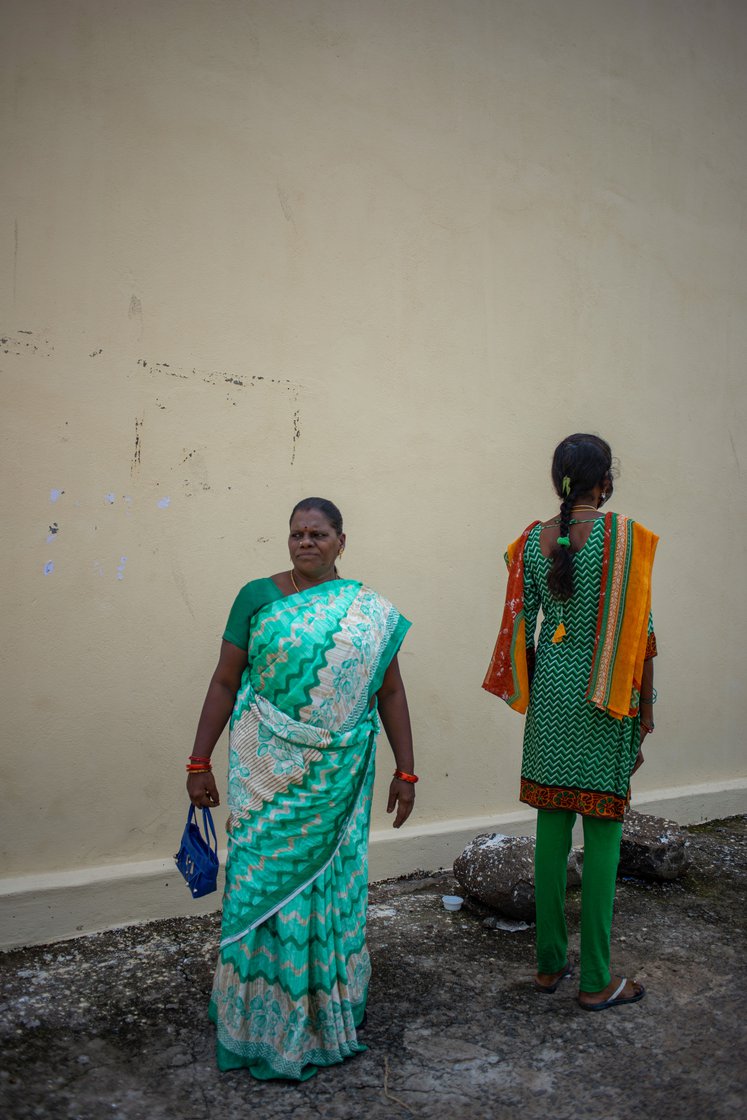 Selvi with a 28-year-old schizophrenia patient in Sembakkam whom she had counselled for treatment. Due to fear of ostracisation, this patient’s family had refused to continue medical care for her.