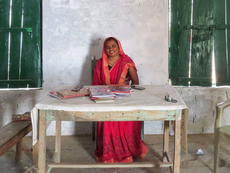 Urmila Devi is an anganwadi worker in village Deoghat in Koraon district of Uttar Pradesh