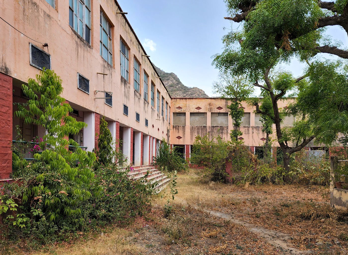 The school, which once awed Mahatma Gandhi, now stands empty and unused