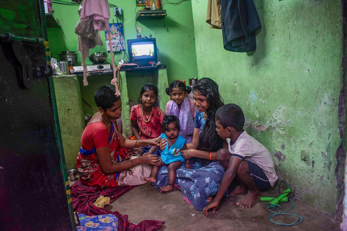Residents at home Komas palayam, Madurai
