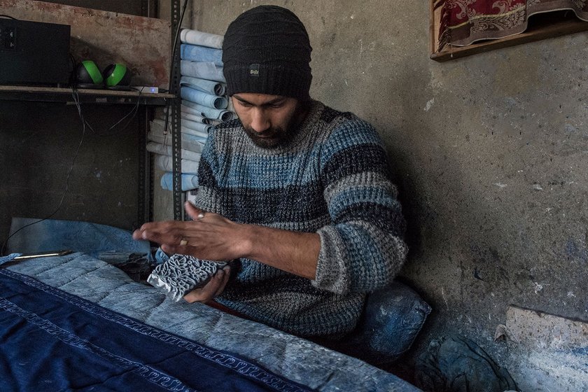 Hand-carved wooden blocks are used to make borders on pashmina shawls, and artisans like Bilal Maqsood in Old Srinagar take pride in transforming a plain cloth into an attractive shawl